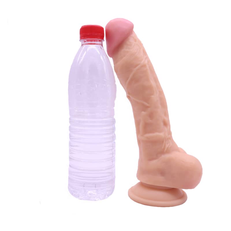 VALENTINES 10" DILDO DONG 2" THICK ( FLESH )