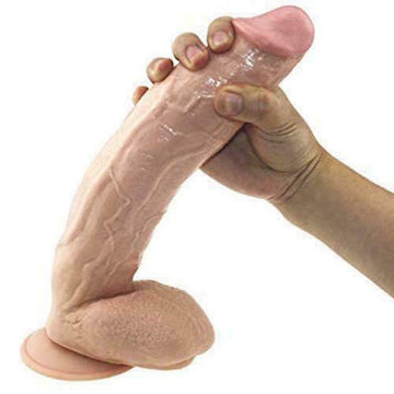 VALENTINES 13" DILDO DONG 2.2" THICK ( FLESH )