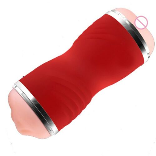 VALENTINES DOUBLE PUMP MASTURBATOR ( RED )